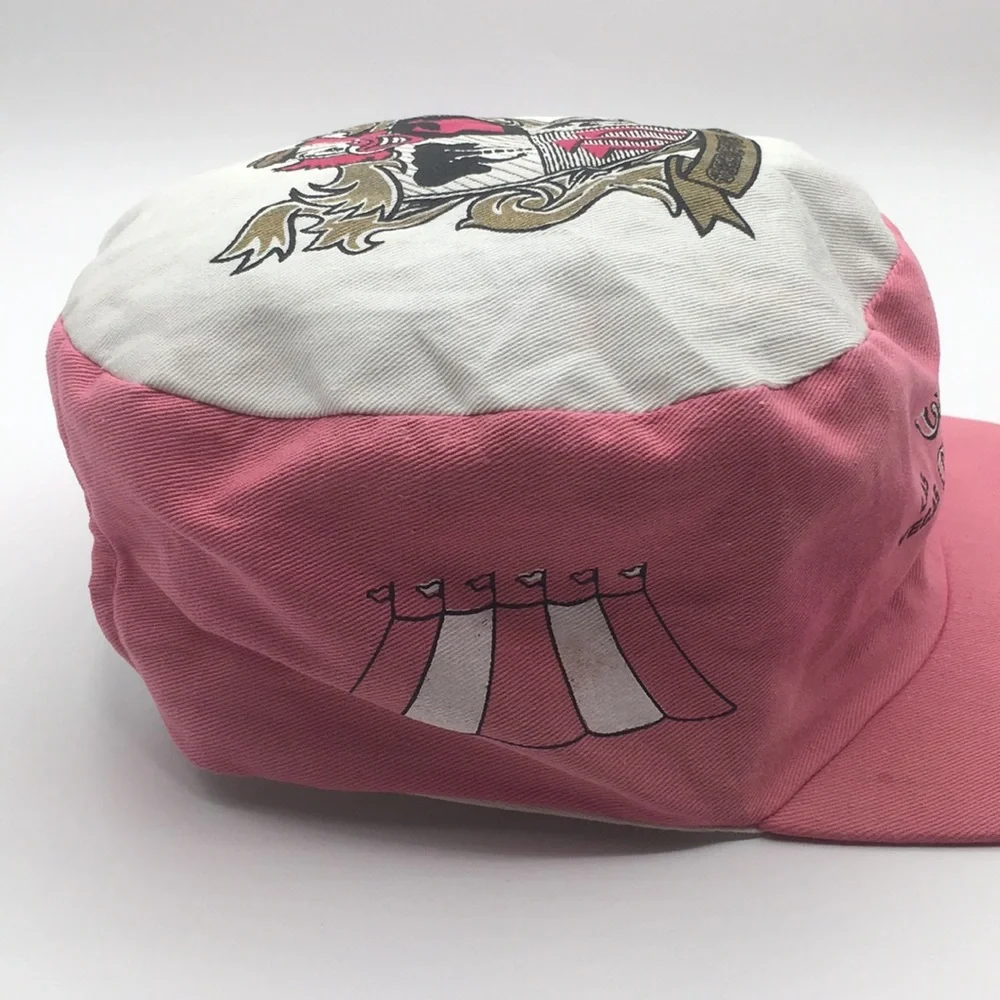 90's Vintage Pink Circus Circus Snap Back Hat Cap